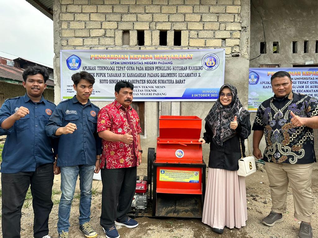 Aplikasi Inovatif Dosen Teknik Mesin dalam Pengabdian Masyarakat Membawa Manfaat Besar Bagi Masyarakat di Solok Sumatera Barat